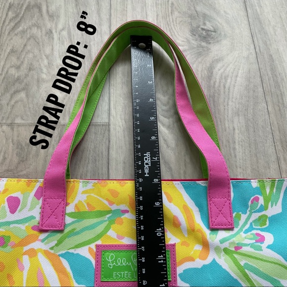 NWOT Lilly Pulitzer Lemon Canvas Tote - Picture 5 of 12